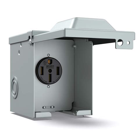 50 amp rv receptacle box